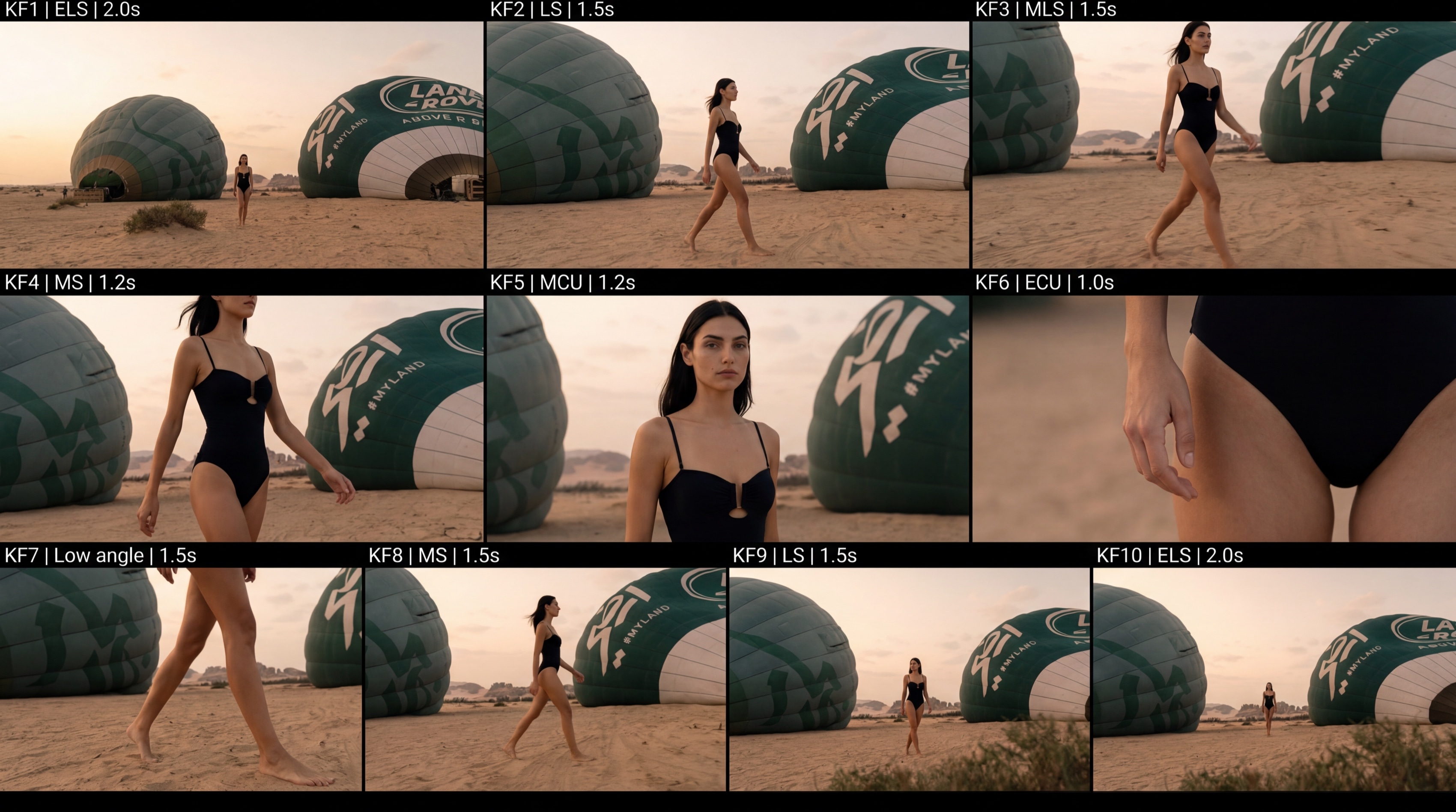 Sequence 02 — Balloon field, 10 keyframes